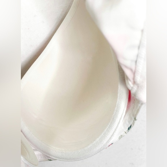 Cacique Smooth Balconette Bra 44D Aussie Floral White - Picture 2 of 10